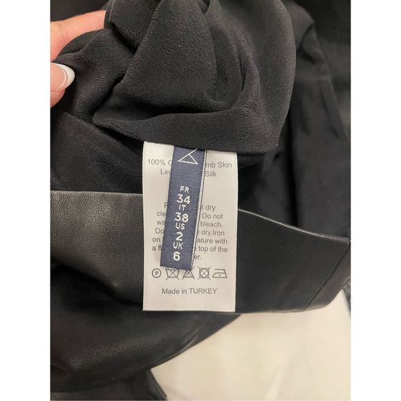 Zeynep Arçay Leather One-Shoulder Cut-Out Minidress US 2 $2,250 - Picture 12 of 13